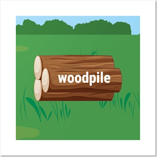 Woodpile Logo Posters and Art